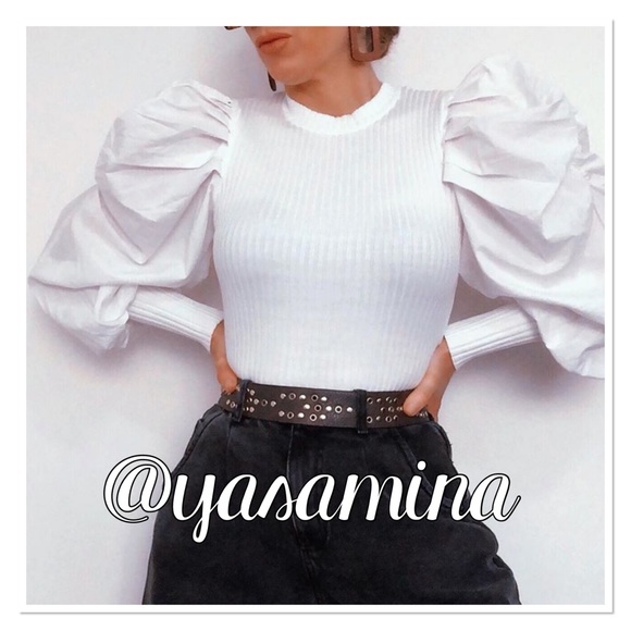 Zara puff sleeves top bloggers favorite - Picture 14 of 16